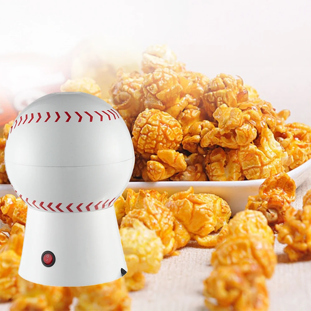 Home Mini Popcorn Maker SM-1896 Baseball Popcorn Maker Mini Popcorn Maker Fully Automatic Hot Air 5