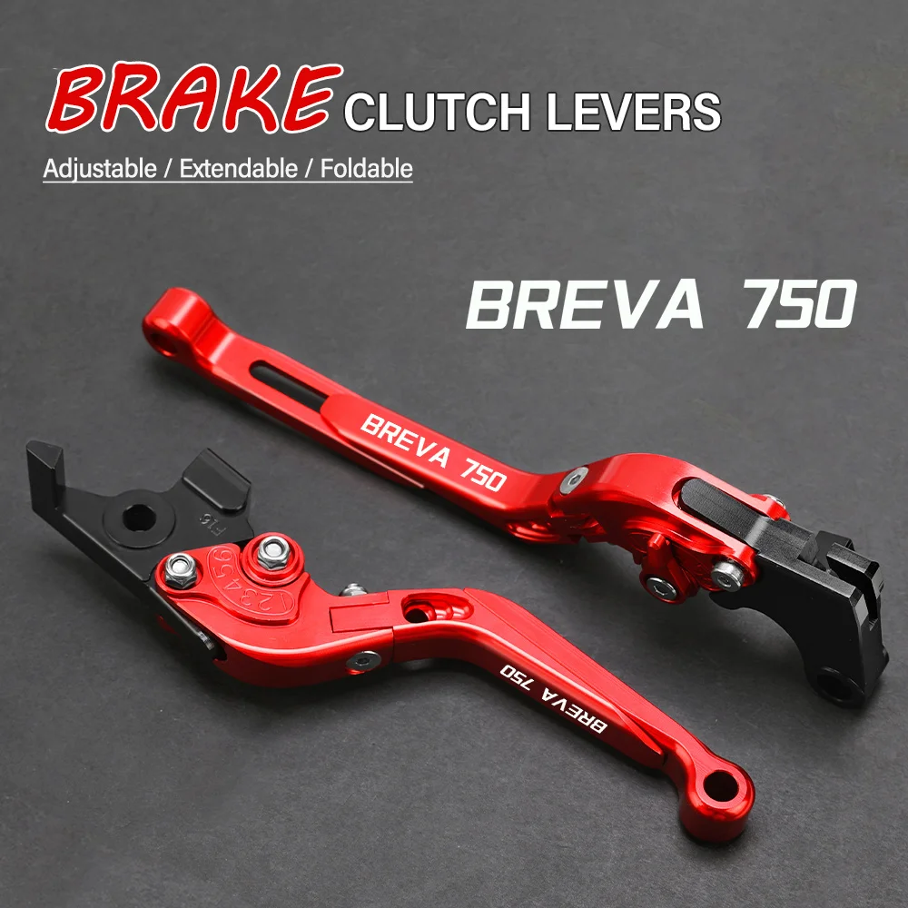 

FOR MOTO GUZZI BREVA750 2004-2007 2008 2009 Motorcycle Hand Brake Clutch Adjustable Levers Handle Folding Extendable Lever grips