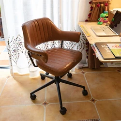 Fauteuil de bureau pivotant avec dossier pour ordinateur, dortoir, salle de location, bureau, bureau, bureau, pour maison, chambre à coucher, appartement, maquillage 