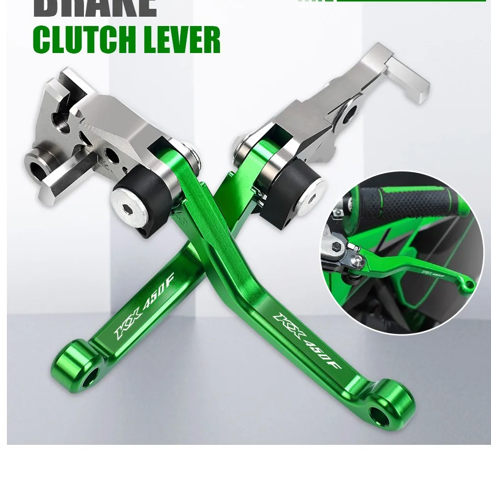 Green CNC Clutch & Brake Pivot Lever For Kawasaki KX250F/KX450F (2013-2020)