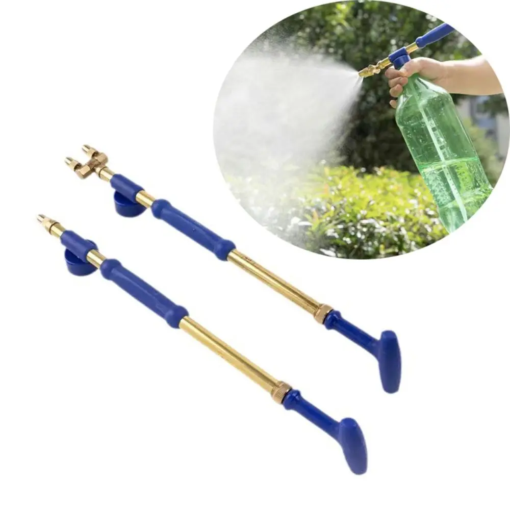 Tragbare Messing Zerstäubung Nebel Düse Einzel/doppel Kopf Hochdruck Bewässerung Sprayer Push-pull Einstellbare Wasser Düse
