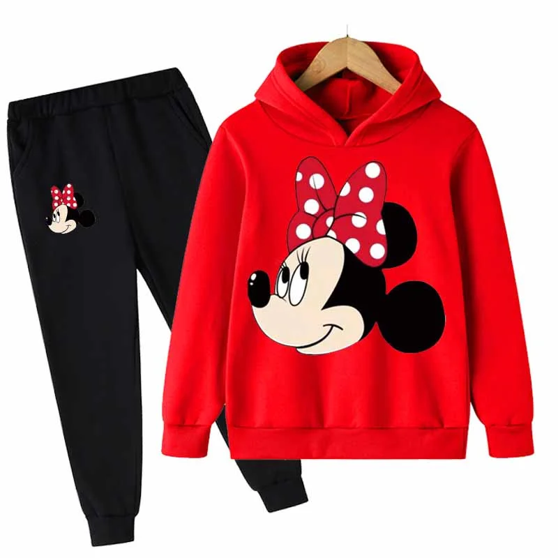 Ensemble Minnie Mouse Fille - Survêtement Sweat et Pantalon