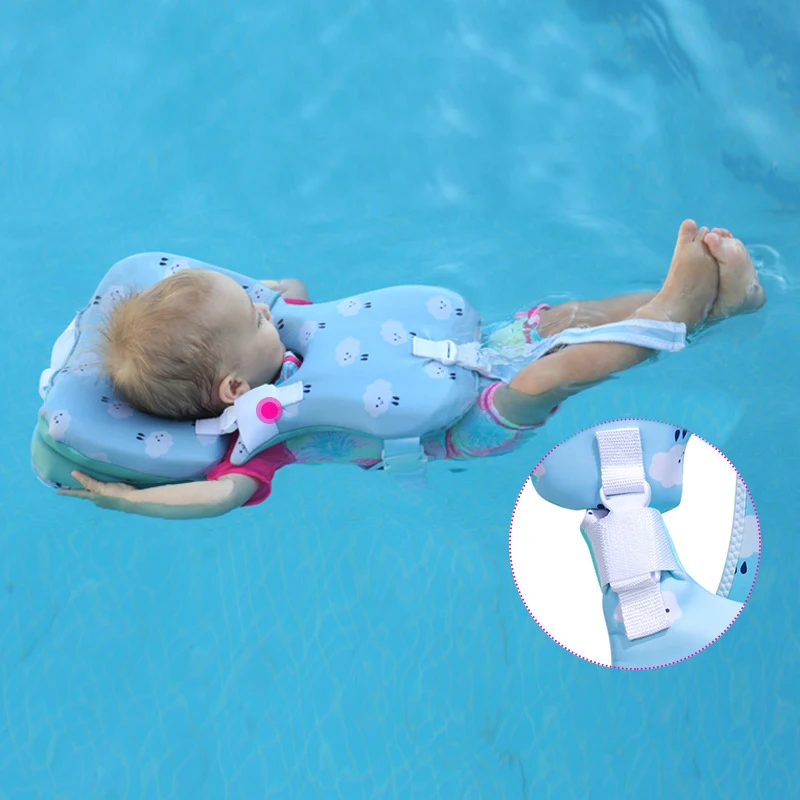 Newborn non inflatable buoyancy swim vest Professional baby neck protection swimming vest Anti rollover baby buoyancy swimsuit baby float