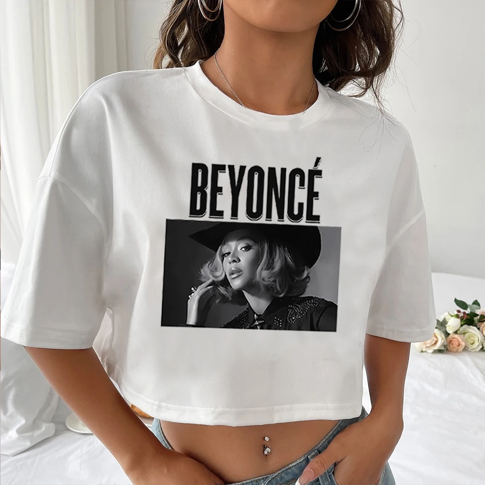 

Beyonce Cowboy Carter Crop Tops Beyonce Crop Tops Beyonce Merch Gift for Her O-Neck Short Sleeves Crop Tops