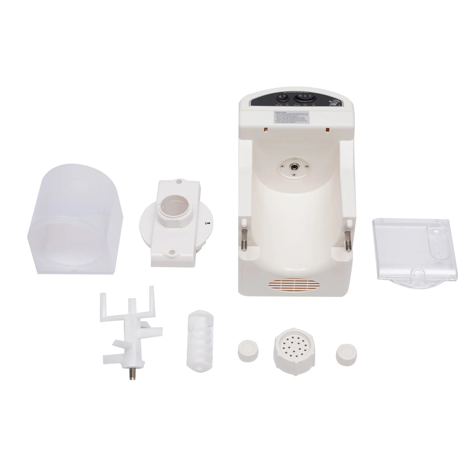 S8fd57ff2306a40e4b31761a942223e4dW Automatyczna maszyna do robienia makaronu do urządzenie do gotowania makaronu domowego elektryczna do makaronu 160W do Spaghetti 220V narzędzia kuchenne