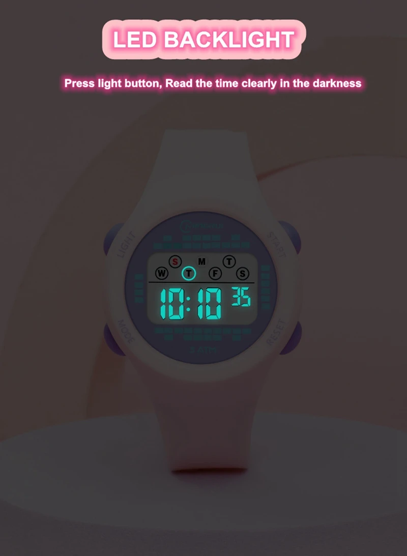 Kids Sport Watches Alarm Stopwatch Children Digital Watch For Boys Girls 30M Waterproof Military Student Electronic Wristwatch 3