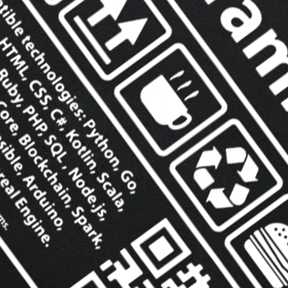 T-shirt drôle de programmeur de code-barres, de développeur de code, de programmation, d'ingénieur logiciel, de DevOps_voghion.com