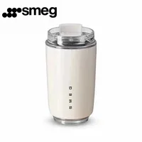 Original SMEG  Hot Coffee Insulated Stainless Steel Thermal Glass Mug Sport Bottle with Compartment Water White Thermos 1