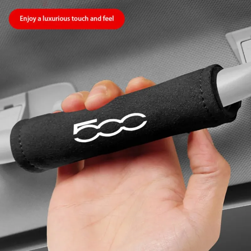 1 Pz Camoscio Auto Tetto Bracciolo Pull Cover Maniglia Guanti Protezione Per Fiat Abarth 500 Abarth 124 Abarth 595 Accessori Interni