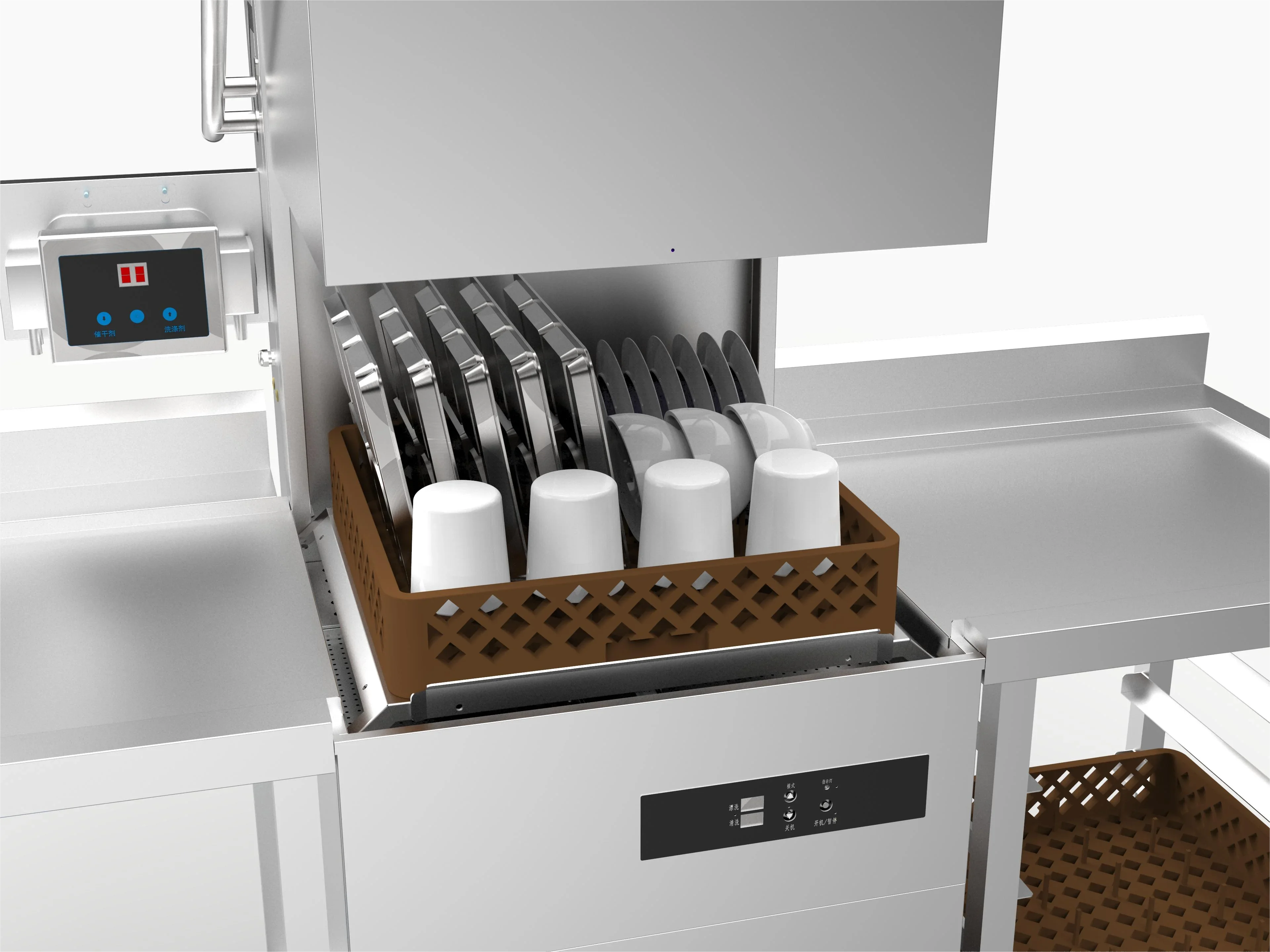Lower Cost Drying And Disinfecting Cabinet Restaurant Kitchen Tableware Cleaning Dishwasher Machine 3
