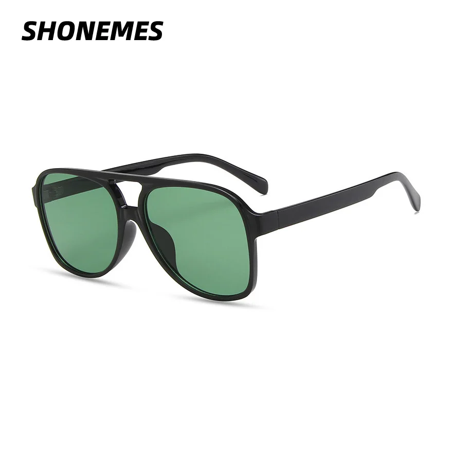 

SHONEMES Oversized Sunglasses Women Men UV400 Outdoor Double Bridge Sun Glasses for Unisex Retro Gafas De Sol