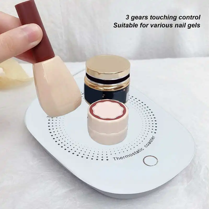 전문 네일 광택제 젤 가열 패드, 익스텐션 접착제, 광선 요법 접착제, 낮은 히터 매니큐어, 강화 유리 매니큐어, 네일 도구