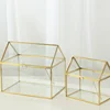 Geometric Glass House / Handmade Glass Terrarium / Modern Planter for Indoor Gardening / Desktable Vase / Stained Glass Box 4