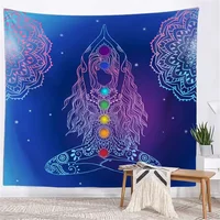 Chakra Eyes Lotus Yoga Meditation Wall Hanging Buddha Spiritual Bohemian Tapestry Tapestries Decoration Aesthetic Banner - Image 3