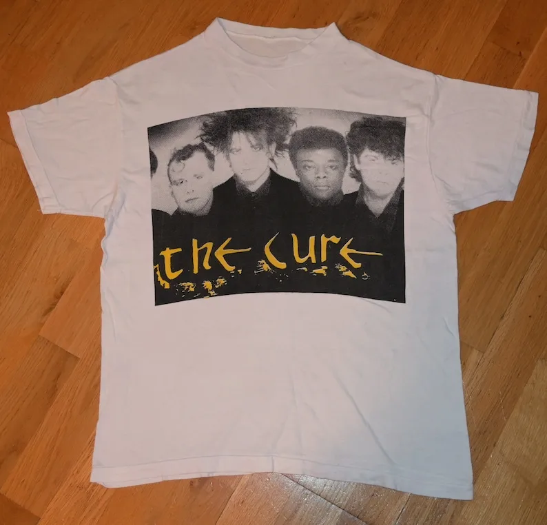 1984 The Cure Vintage Rare! Maglietta Da Concerto Originale New-Wave Goth Rock Band Anni '80 (M/L) Medium Large 1980S Robert Smith