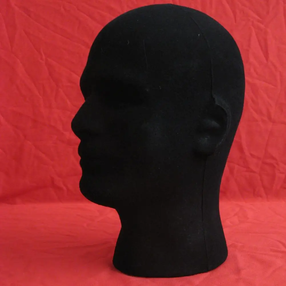 Lightweight Flocking Head  Wig Display Stand Headset Holder Mannequin  Foam Flocking Model Head