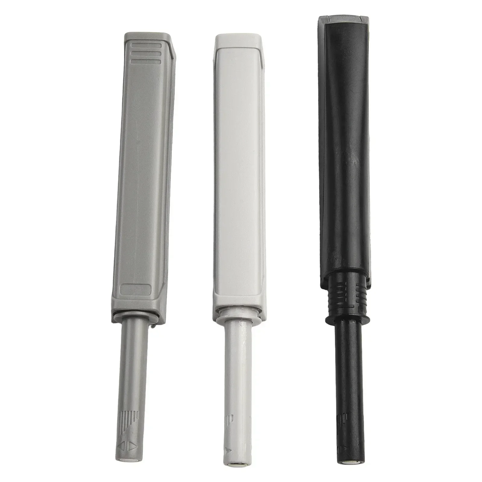 Kitchen Cabinet Door Catch Push to open Mechanism Magnetic Tip Spring loaded Plunger Sleek Handle less Look
