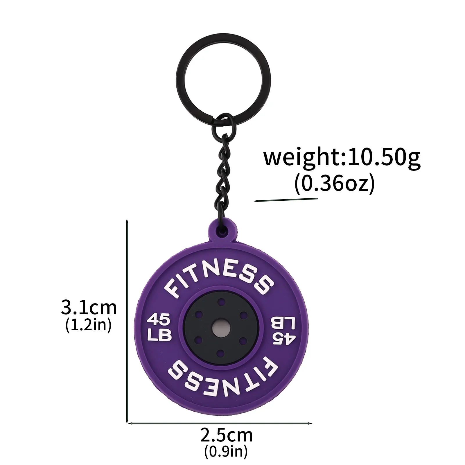 2025 New Barbell Keychain DlY Soft Dumbbell Fitness Enthusiasts Sports Gift Fitness Coach Gift Backpack Car Key Pendant