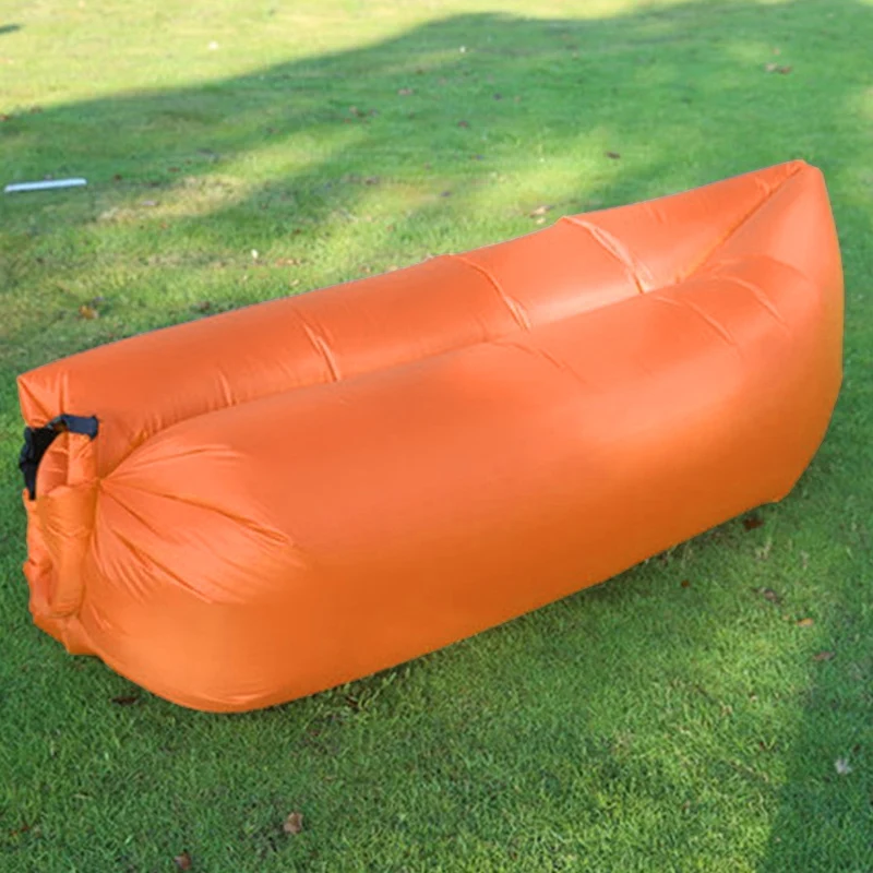 Lazy Inflatable Sofa Outdoor Portable Beach Air Folding Camping Bed Sleeping Bag Single Person