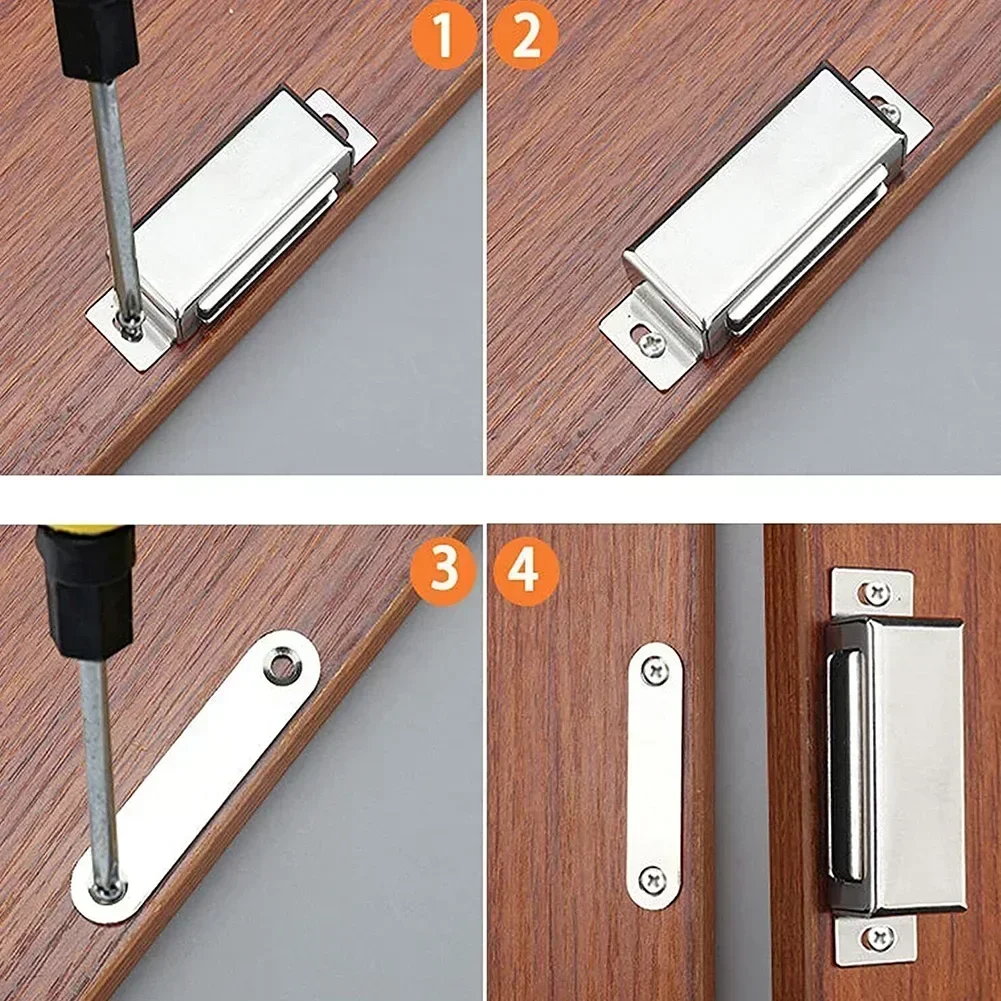 Magnetic Latches Cabinet Door Catch Door Closer Heavy Duty Cupboard Magnets Suction Kitchen Furniture Hardware magnetic cabinet catches door closer door catches magnetic cabinet latches cabinet door latch