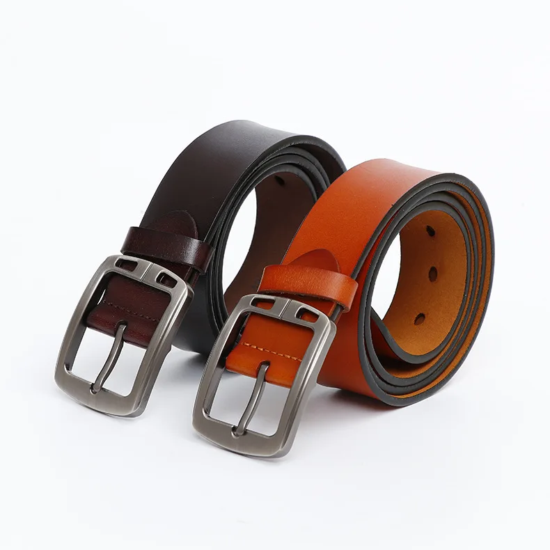 

New Women Fashion Leather Belt Buckle Belts Women and men Waist Belt Thin Black Buckle Leather Belt G38