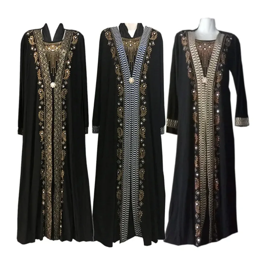 Eid Women Abaya Islam Robe Arab Clothes Hijab Dubai Turkish Indian Kaftan Islamic Ramadan Prayer Dress Muslim Dresses With Hijab