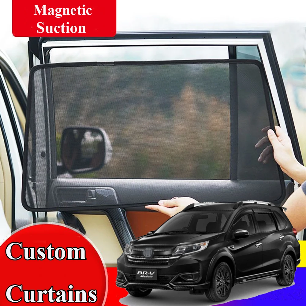 

Side Sun Shade Shading Protection Window Curtain SunShades Accseeories for Honda BR-V BRV DG 2016 2017 2018 2019 2020 2021