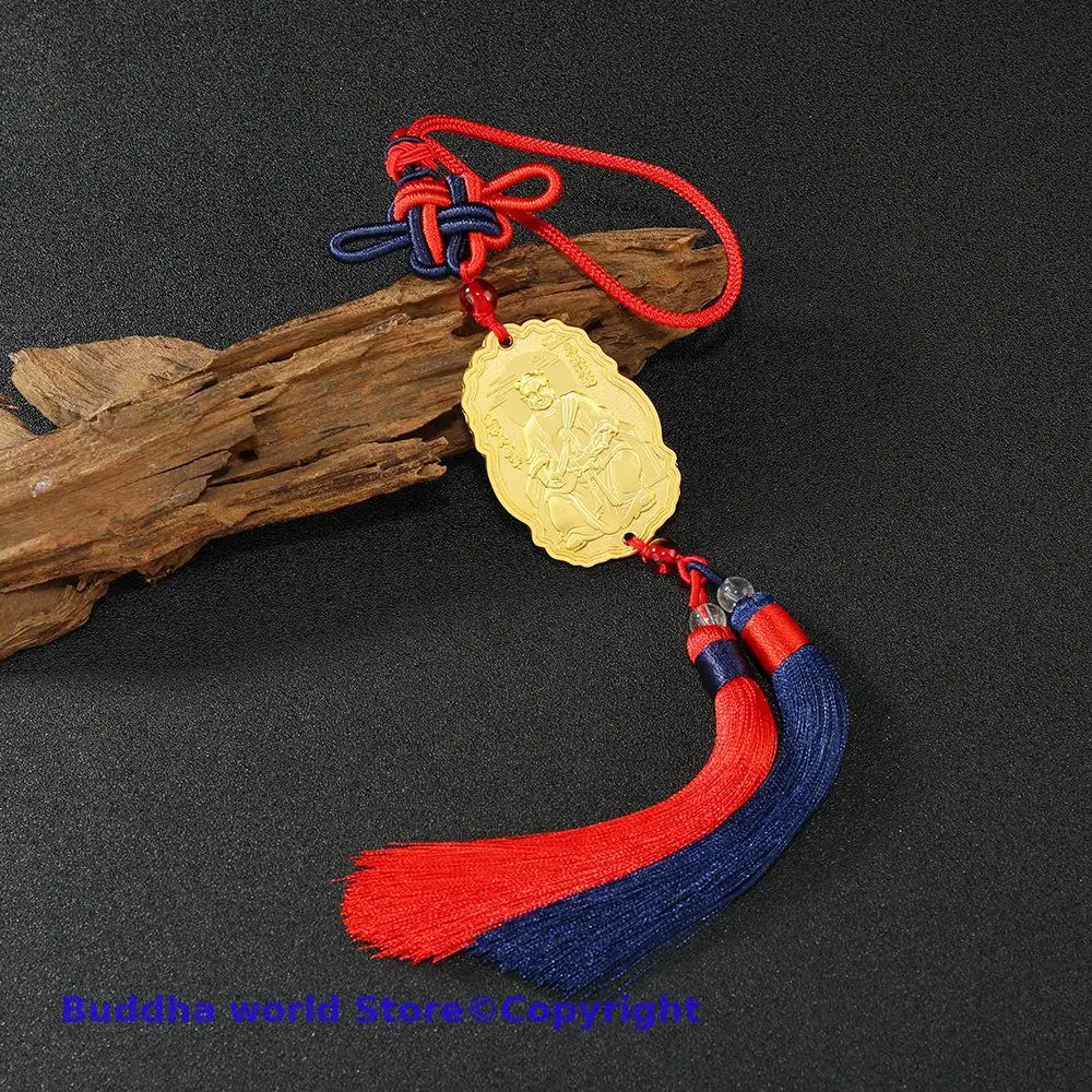 

Geomantic master 2024 TAI SUI God Amulet HOME CAR all-powerful talisman exorcise evil spirit Bring good luck Gold medal Pendant