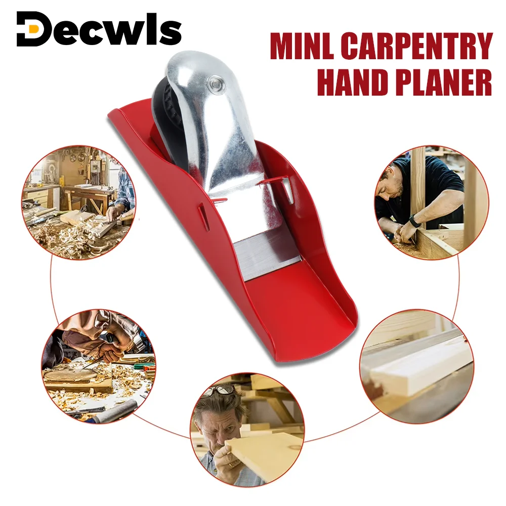 Woodworking Planer Mini Carpenter Hand Planer DIY Wood Planing Tool Adjustable Planing Depth Suitable For Wood Edge Trimming
