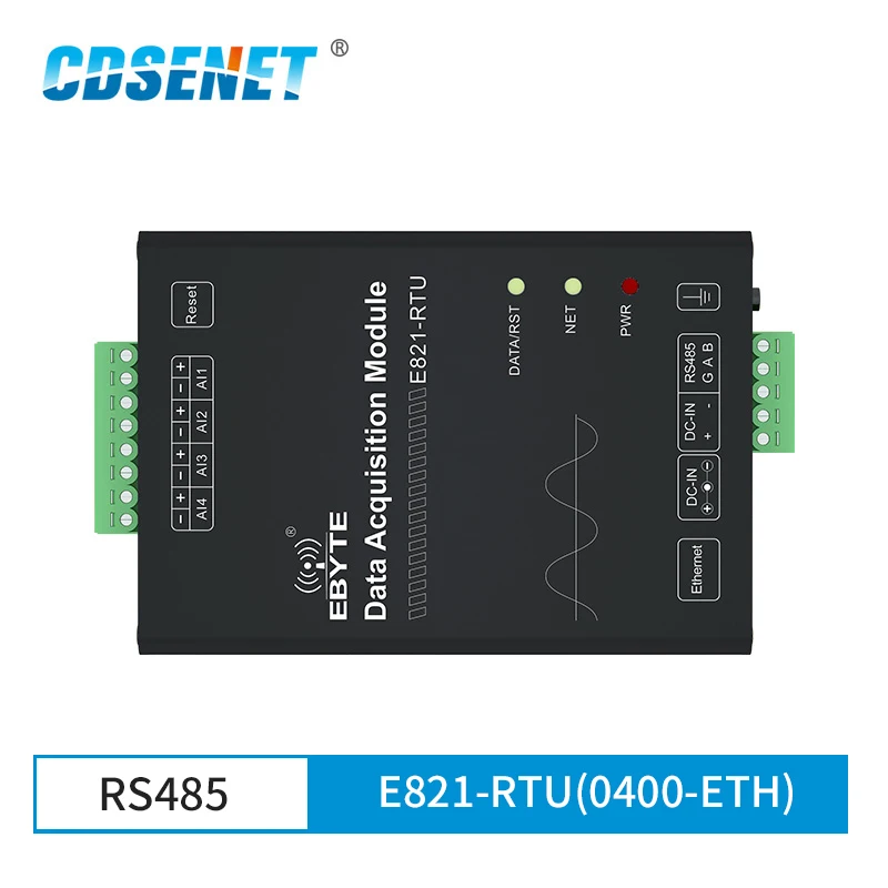 Data Collector Digital Quantity CDSENET RS485 RJ45 4 Channel Input Modbus TCP RTU IO Wireless Transparent Transceiver Modem rs232 rs485 to ethernet rtu rj45 udp tcp modbus data transceiver web page e810 dtu 4rs1e industrial modbus converter modem