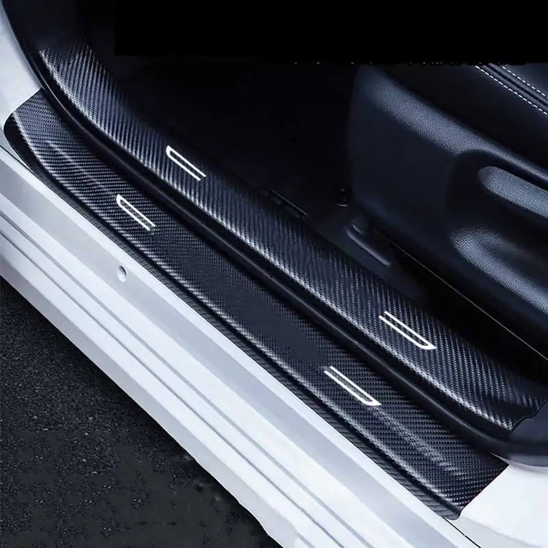 

Чехол для порога автомобильной двери из волоконной кожи, Стик для Honda Odyssey 2015 2016 2017 2018 2019 2020, аксессуары для порога двери, авто
