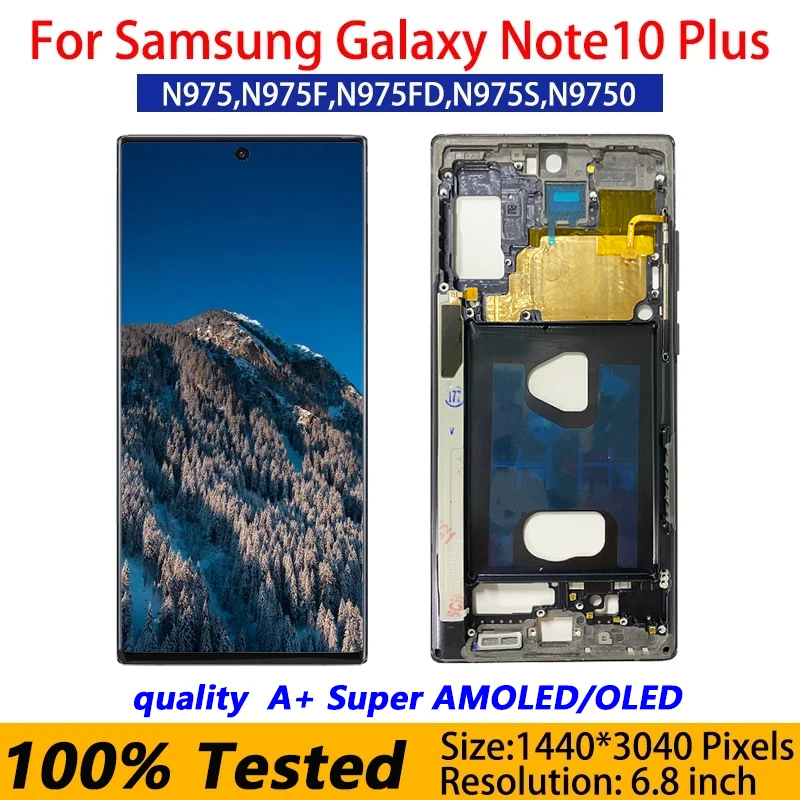 SUPERAMOLEDNote10ScreenForSamsungGalaxyNote10PlusLcdN975