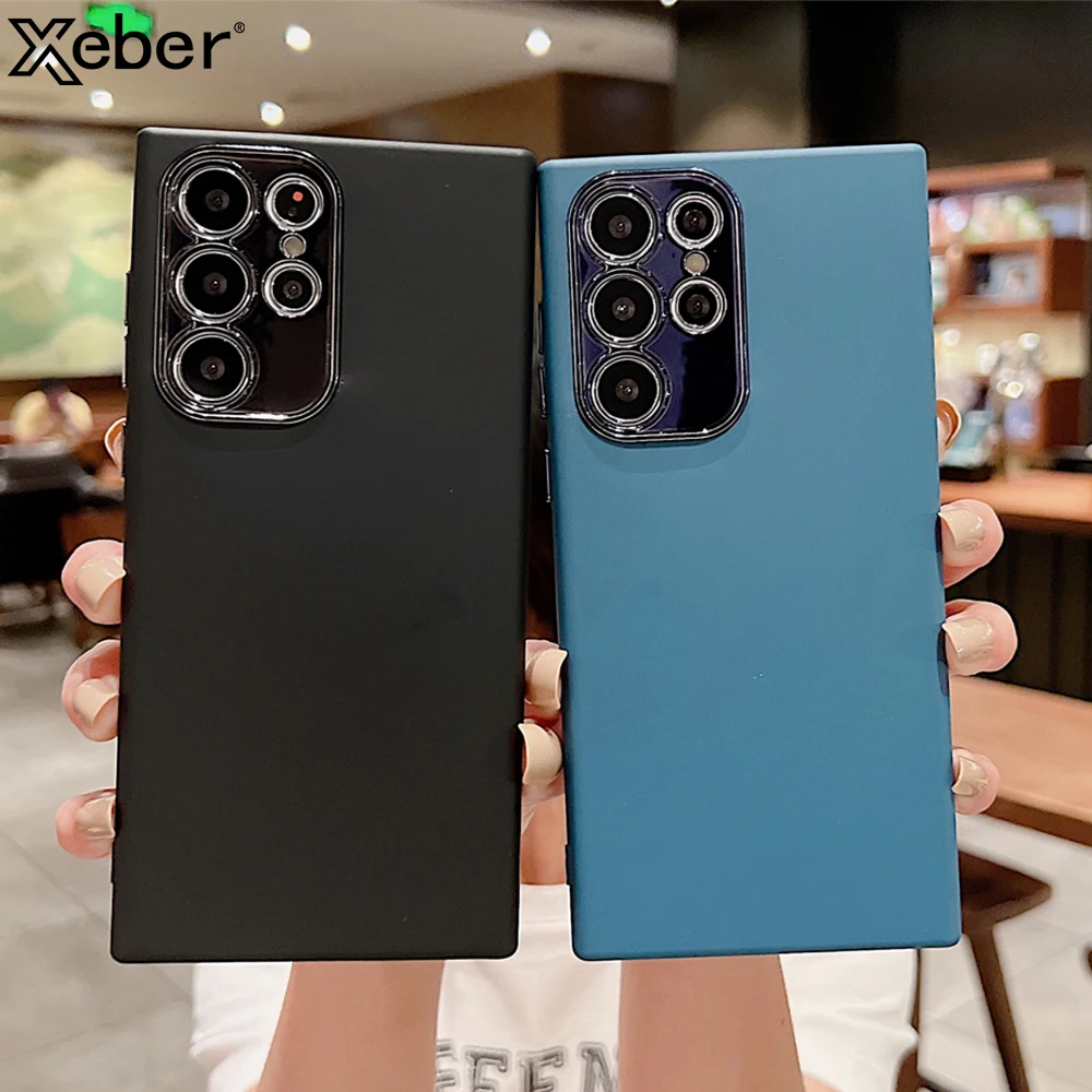Силиконовый прозрачный чехол для телефона Samsung Galaxy S22 Ultra Plus S21 FE мягкий с рисунком