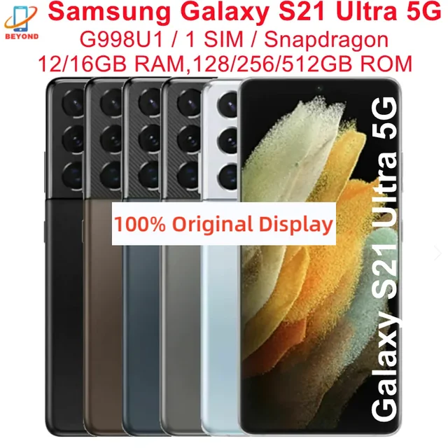 Samsung Galaxy S21 Ultra 5G (6.8-inch) SM-G998U1 Unlocked - 512GB/Blac