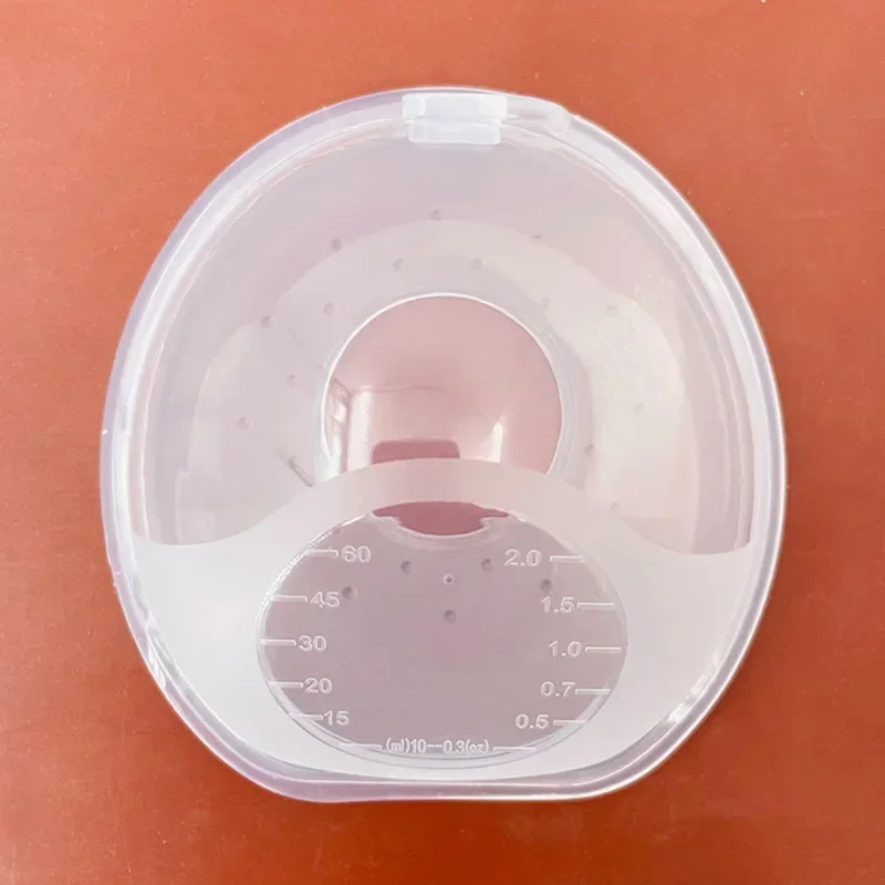 1 Pair Silica Gel Collection Cover Breastmilk Collecter Soft Reusable Nursing Pad Postpartum Suction Nipple Suction Container 3