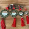 1PC Bagua Mirror Chinese Feng Shui Bagua Mirror With Chinese Knot Tassel for Office Family Protection Automobile Decoration 1