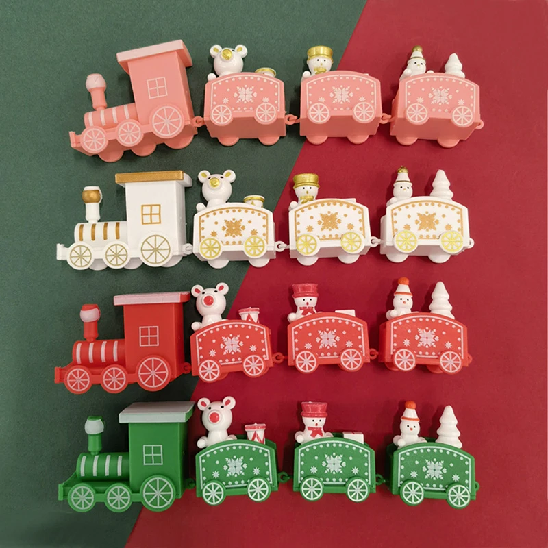 Ornament Crafts Christmas Train Ornament New Year Gift Christmas Decoration for Home Navidad Xmas Decor Merry Natal Noel