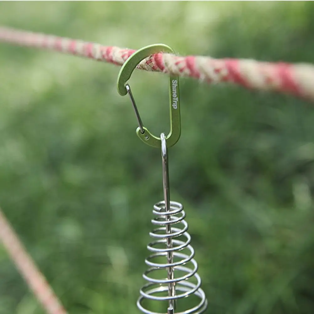 Carabiner Keychain Aluminium Camping Hiking Hook Multicolour_voghion.com