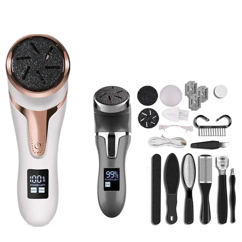 NEW Digital Display Foot Callus Removal Kit Rechargeable Callus Remover Portable Foot File Rigid Crack Dry Skin Pedicure 3 9mm 3in1 usb wifi visual earscope cleaner industrial endoscope inspection otoscope ear spoon earwax removal digital microscope