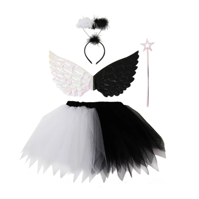 

Angel Halos Headbands Angel Wands Angel Wing Tutus Halloween Angel Outfit Cosplays Costume Accessorise Kids Adults