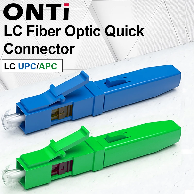 ONTi 10-100pcs LC Fast Connector Single-mode Fiber Optic Quick Connector LC Embedded Type FTTH Fiber Optic Fast Connector