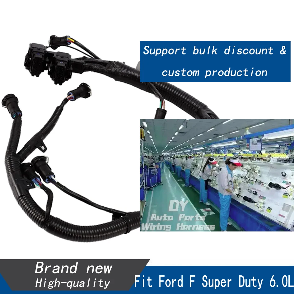 Powerstroke FICM Fuel Injector Wiring Harness 5C3Z9D930A Fits Ford Super Duty 6.0L 04-07 Diesel engineReplaces Part 5C3Z-9D930-A
