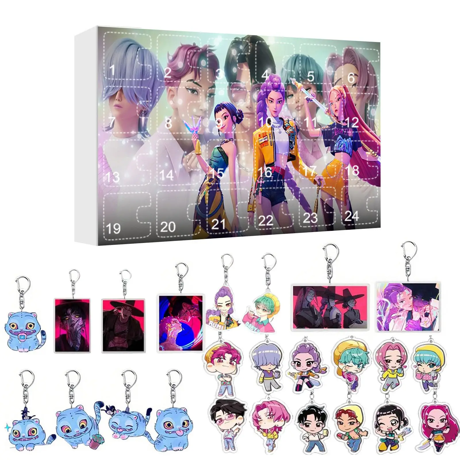 Calendrier De L'Avent K Pop De-mon H-Hunters Merch,KKPop H-Hunters Noël