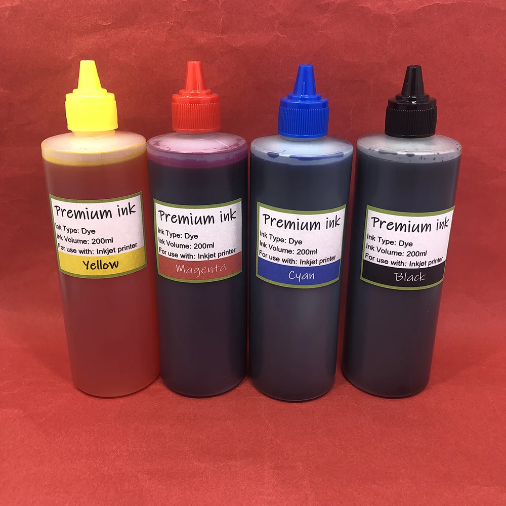 800ml Refill Bottles Universal Refill Dye Ink For Hp For Canon For