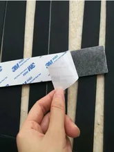  1PC Black Silicone Rubber Sealing Strip Paste Fastener Tape Strong Self Adhesive Seal Gasket Length300/1000mm Width10-30mm 