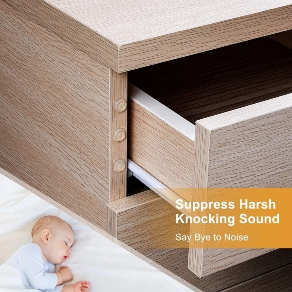 Door Stopper Transparent Rubber Wall Bumper Cupboard Damper Cushion SelfAdhesive Furniture Anti Slip