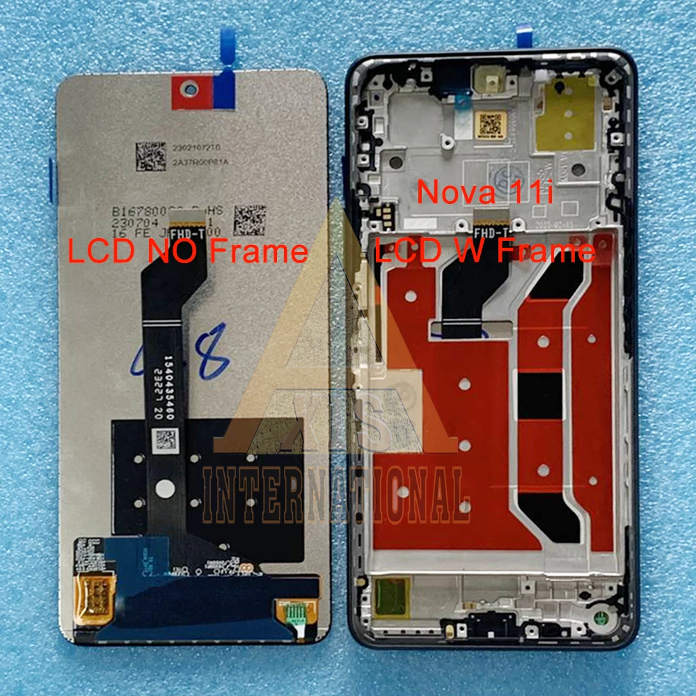 

Original 6.8'' For Huawei nova 11i MAO-LX9 LCD Display nova 11i Screen+Touch Panel Digitizer For Huawei Nova 11i LCD Frame