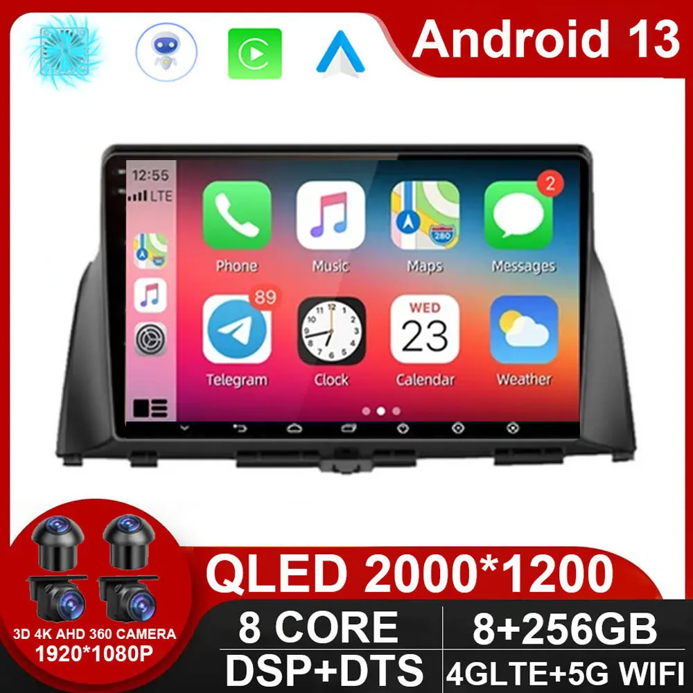 

Android 13 Autoradio For KIA Optima K5 2016 2017 2018 Car Radio Multimedia Stereo Video Player Carplay BT Auto No 2DIN DVD