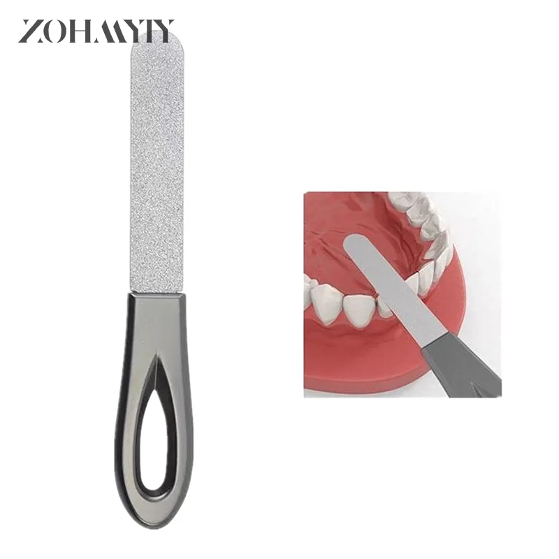 

Stainless Steel Teeth File Tooth Grinding Tools Wisdom Tooth Sandpaper Stick Dental Correction Tools Tooth Alignment Silvery