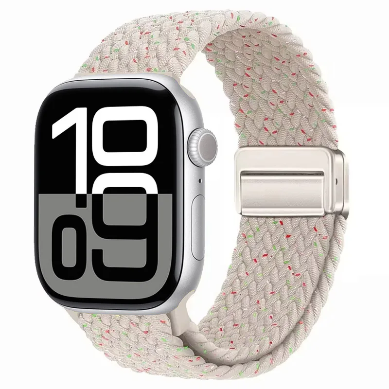 Nylon Braided Magnetic Strap for Apple Watch - Comfortable and Stylish Design